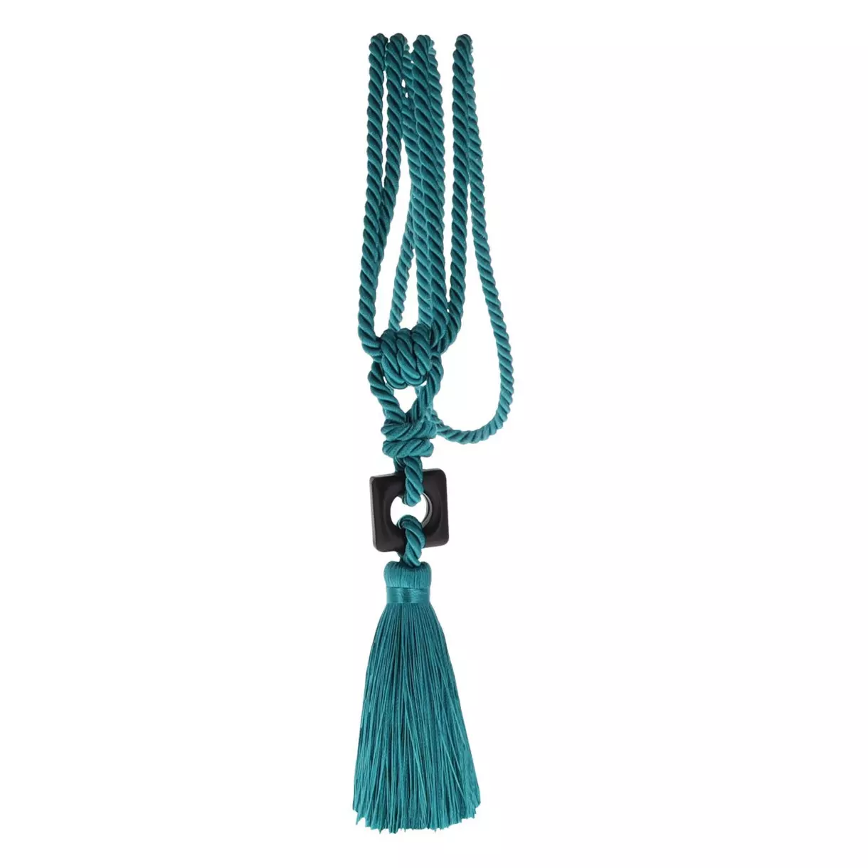 eminza Embrasse rideau pompon (L50 cm) Romy Bleue