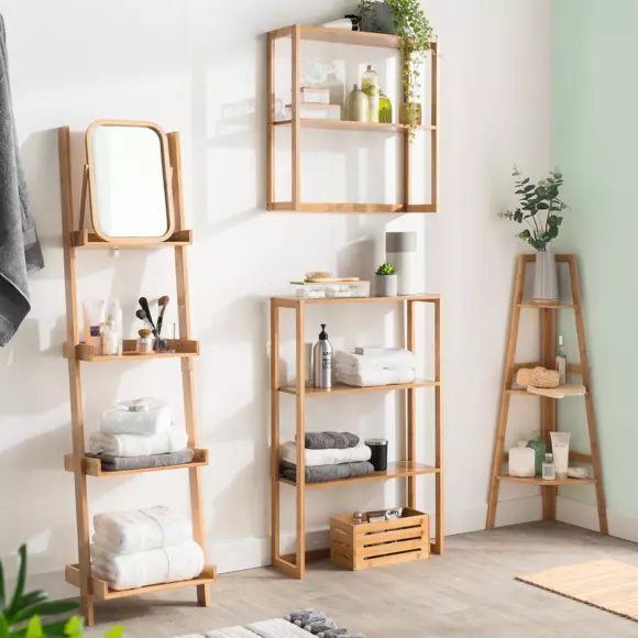 Eminza Etagère D'angle Bambou (H103 Cm) Siao Naturel