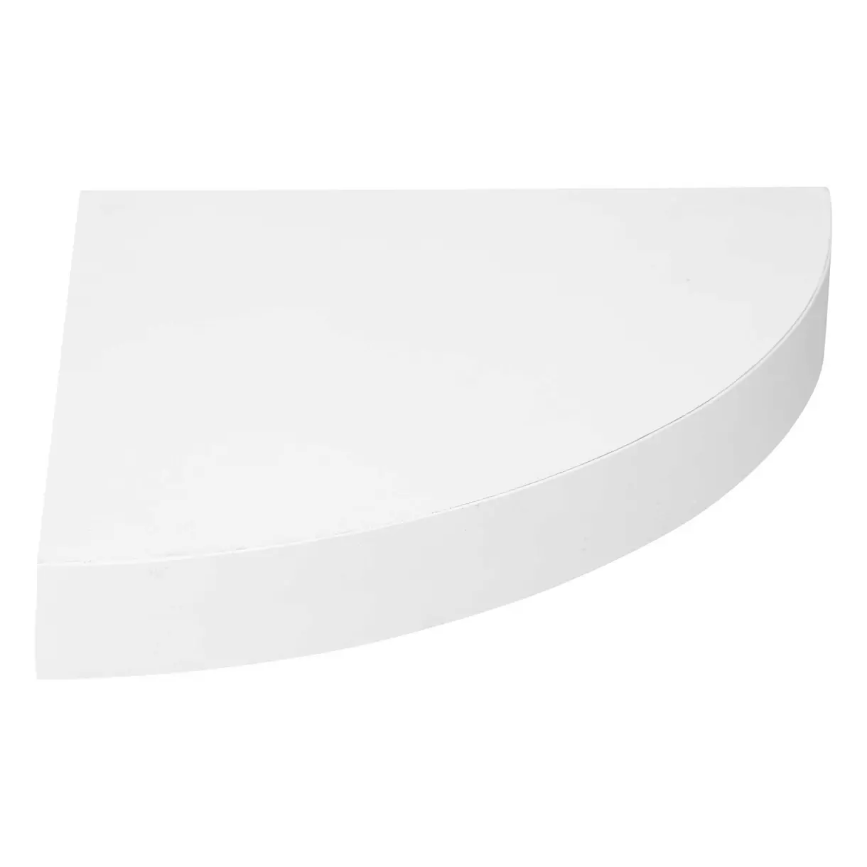 eminza Etagère d'angle en bois (25 cm) Blanc
