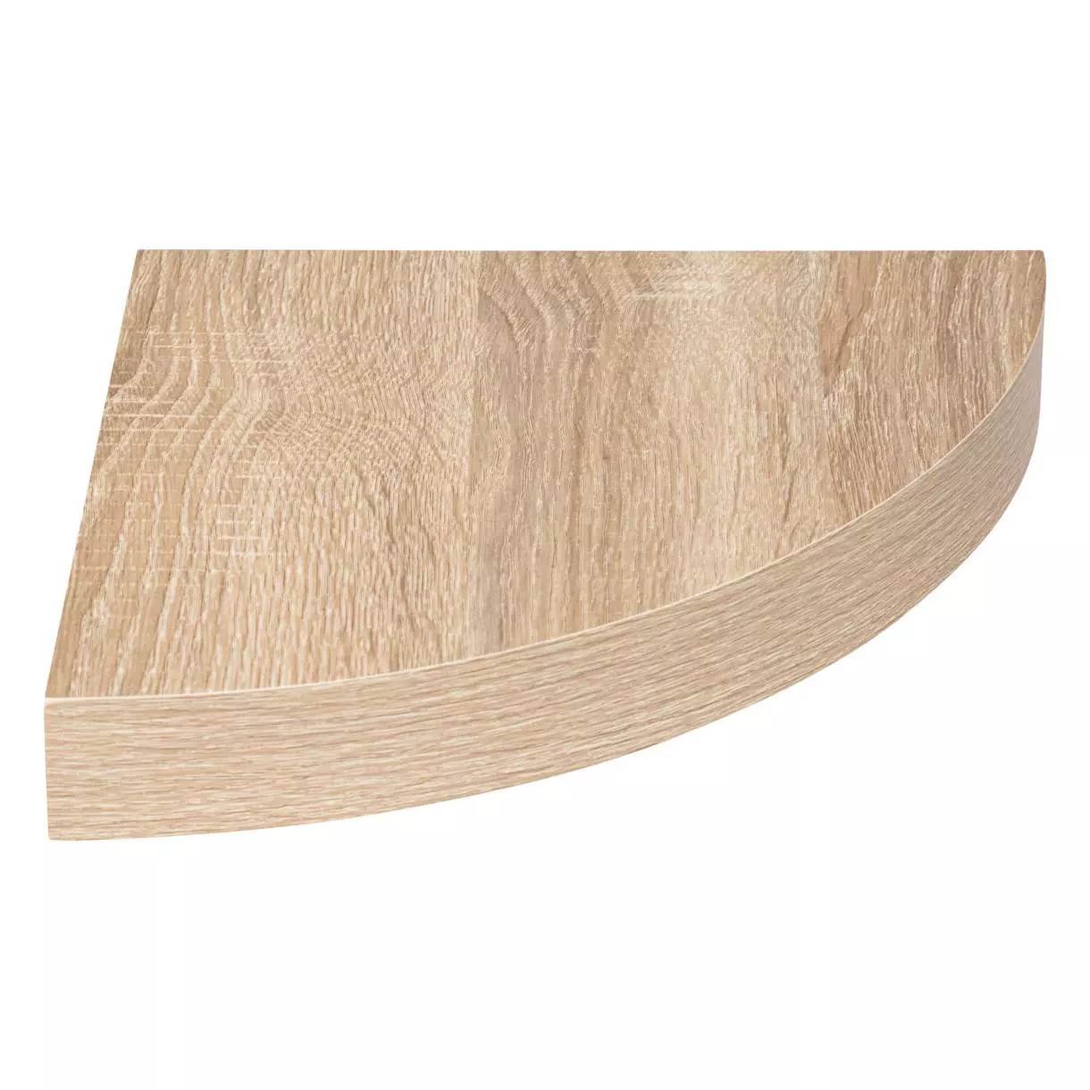 eminza Etagère d'angle en bois (25 cm) Chêne Naturel