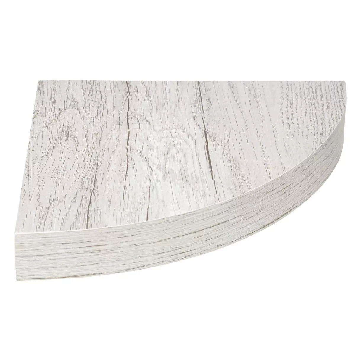 eminza Etagère d'angle en bois (25 cm) Fixy Gris
