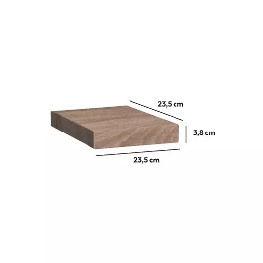 Eminza Etagère Murale En Bois (23 5 Cm) Fixy Naturel
