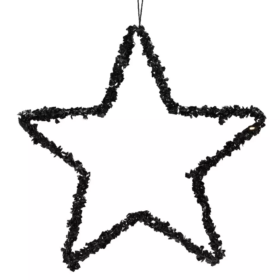 eminza Etoile de Noël à suspendre (H15 cm) Gily Noir