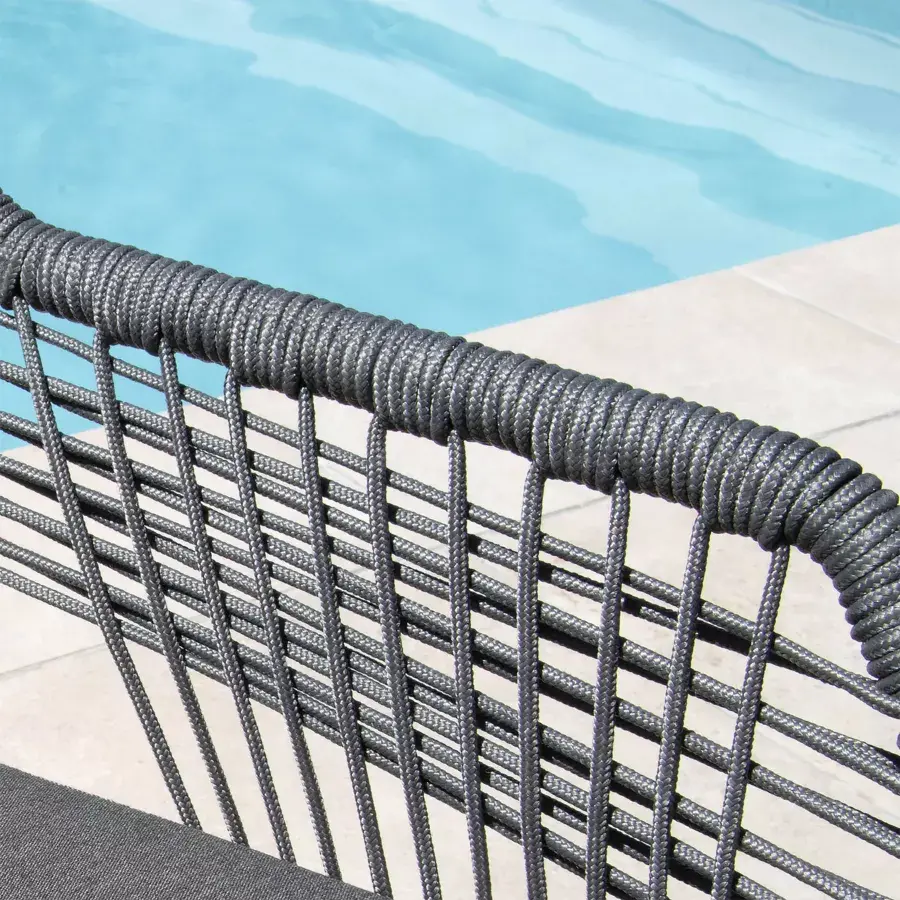 Eminza Fauteuil De Jardin Empilable Seville - Gris