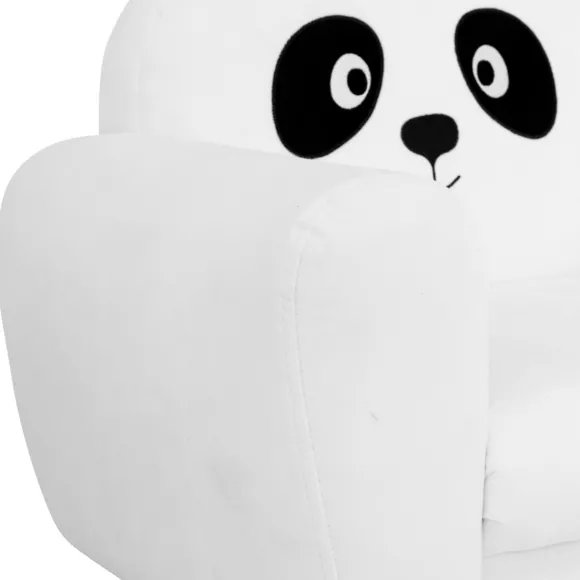 Eminza Fauteuil Enfant (H 43 Cm) Panda Blanc