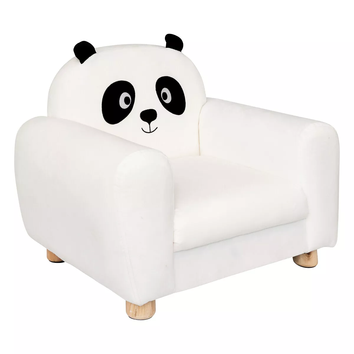 eminza Fauteuil enfant (H 43 cm) Panda Blanc