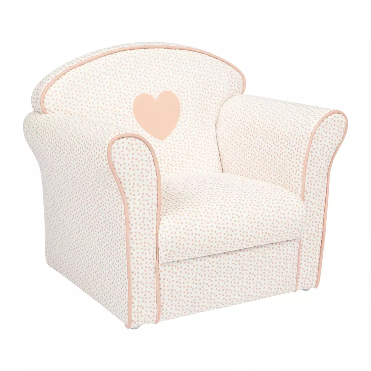 eminza Fauteuil enfant (H43 cm) Coeur Rose