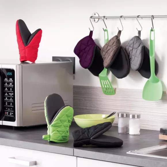 Eminza Gant Pince Cuistot Noir