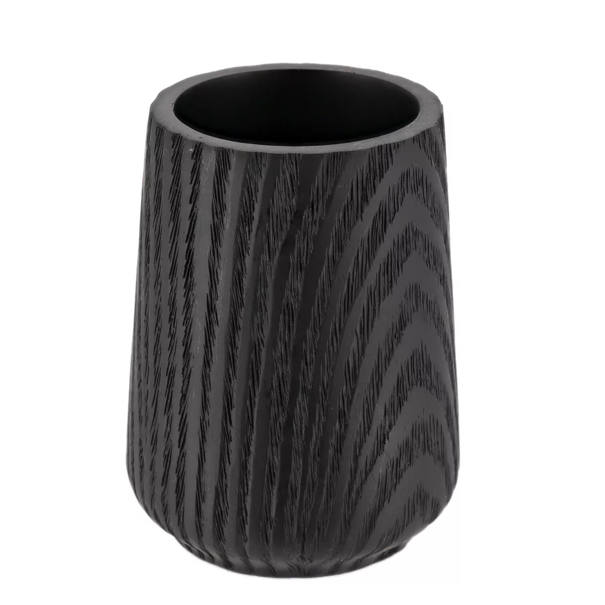 eminza Gobelet en résine effet bois Scandi Noir