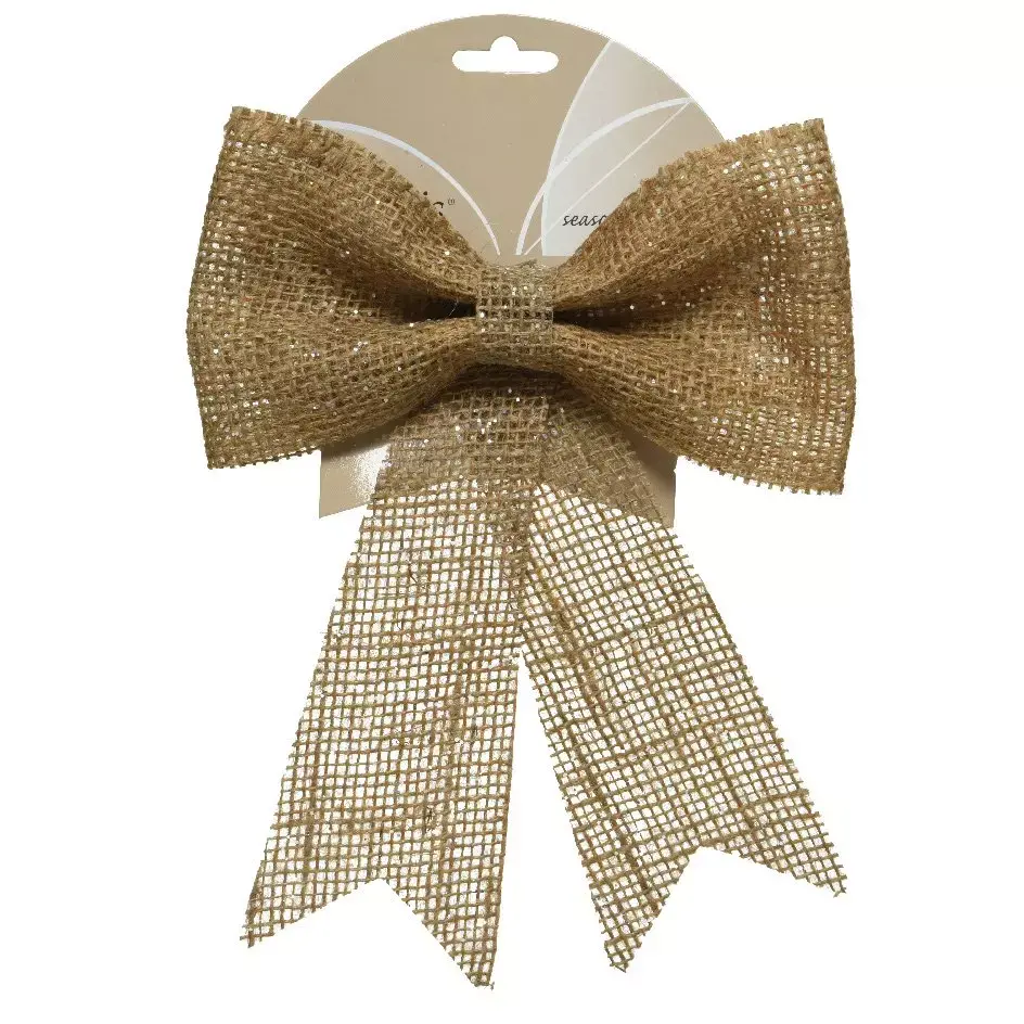 eminza Grand noeud de Noël (H24 cm) Tresor Naturel