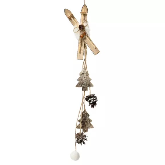 Eminza Grande Paire De Skis (H50 Cm) Match Naturel