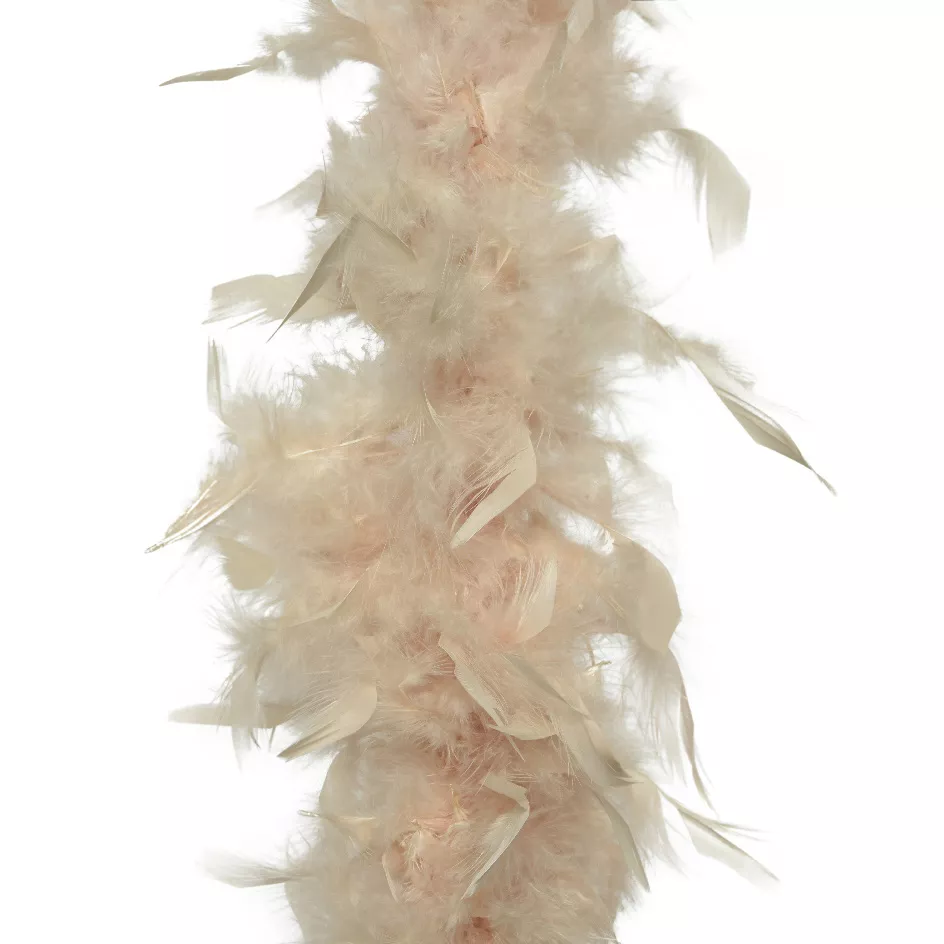 eminza Guirlande Boa en plume (184 cm) Deluxe Perle