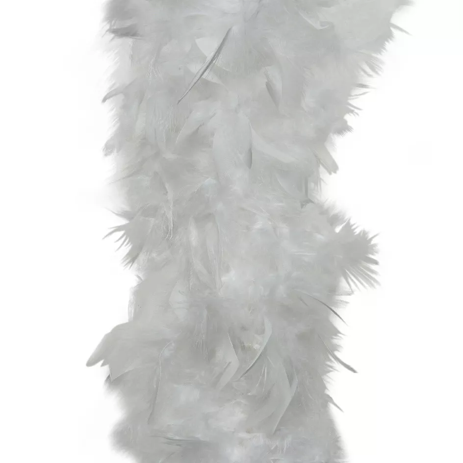 eminza Guirlande Boa en plumes (184 cm) Deluxe Blanc