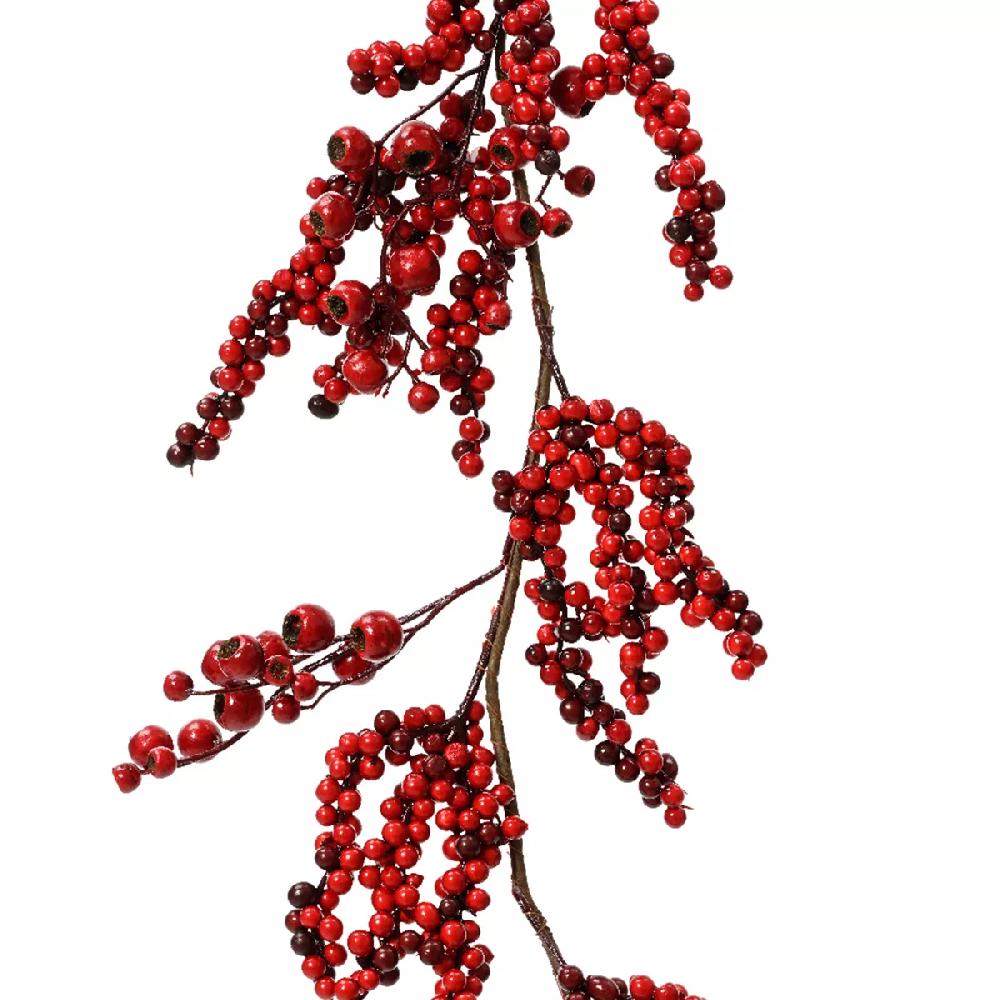 eminza Guirlande de baies (130 cm) Marylebone Rouge