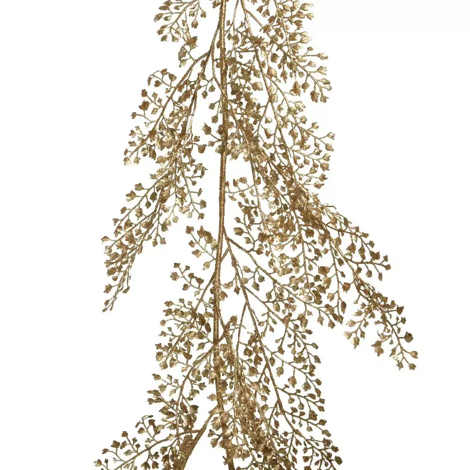 eminza Guirlande de feuilles (150 cm) Felia dorée