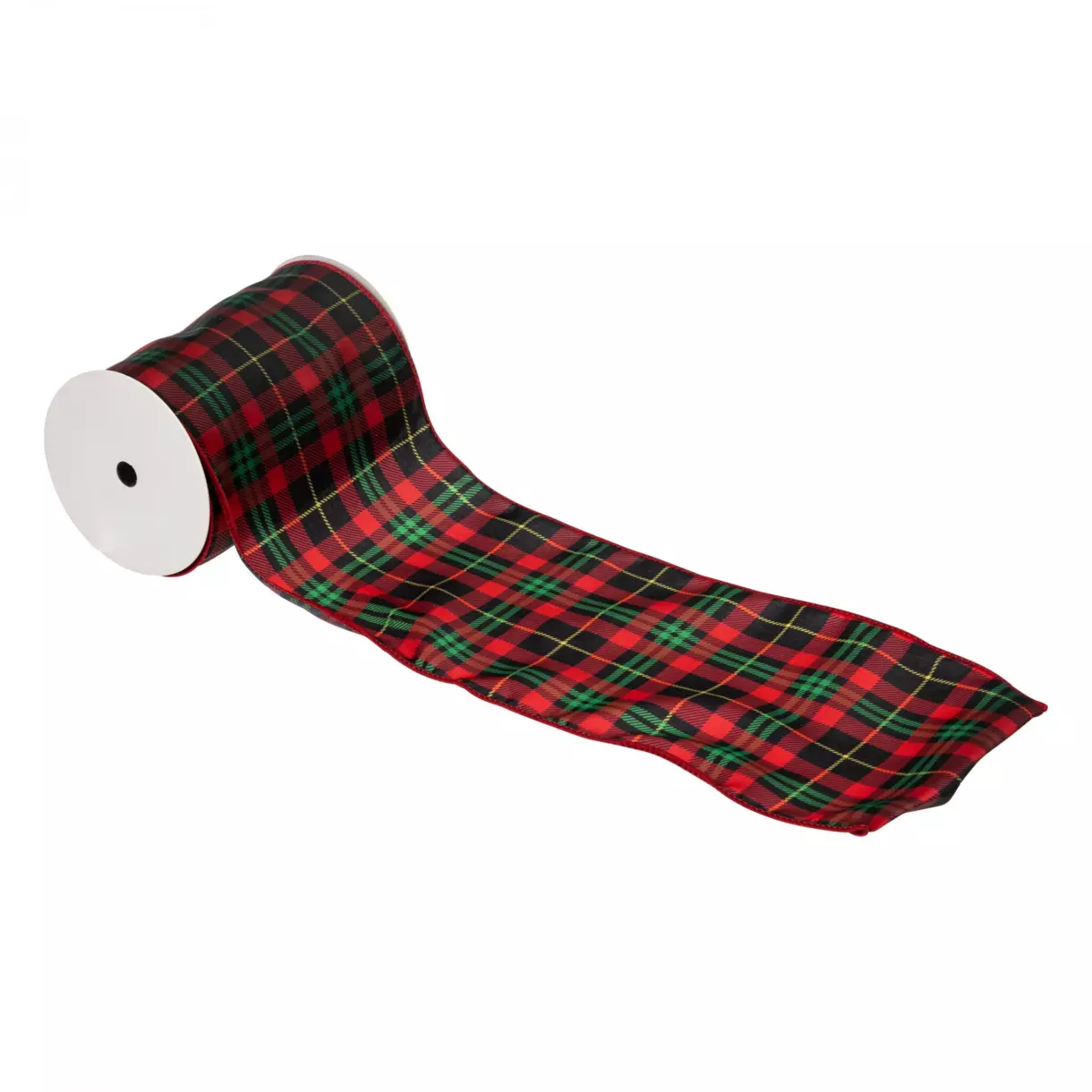 eminza Guirlande de Noël (5 m) Tartan Ecossais Rouge