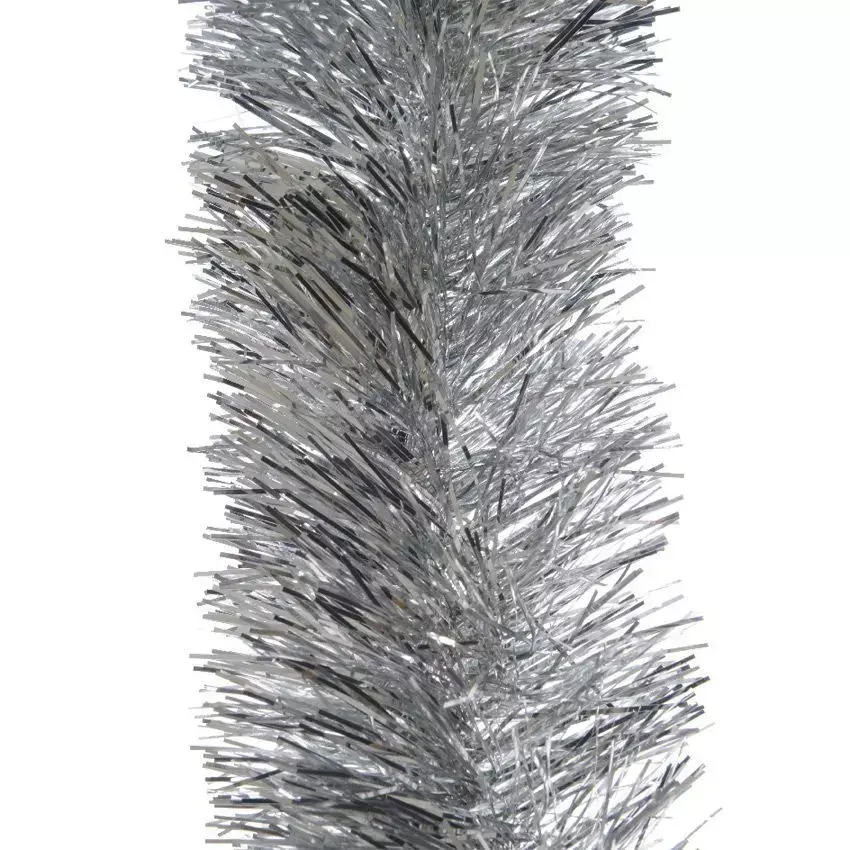 eminza Guirlande de Noël (D10 cm) Alpine XL Argent