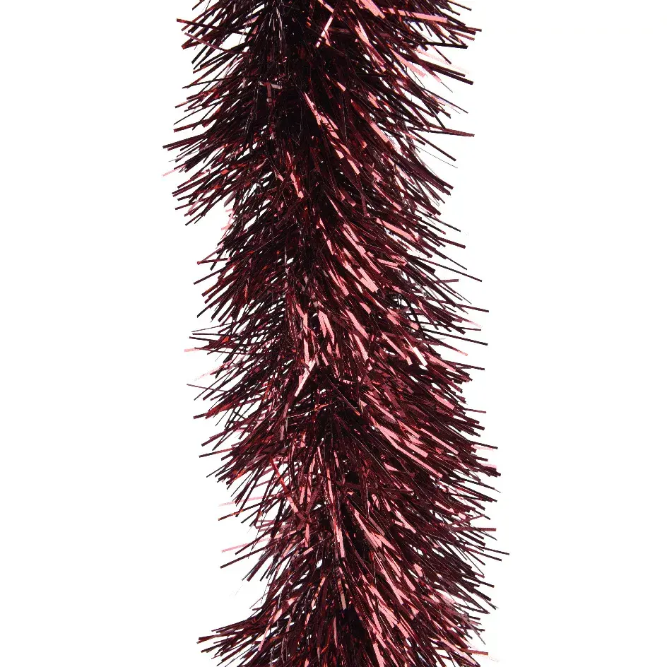 eminza Guirlande de Noël (D10 cm) Alpine XL Bordeaux