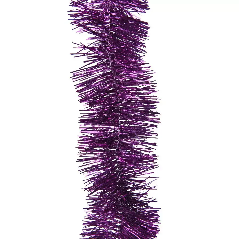 eminza Guirlande de Noël (D7 50 cm) Alpine XL Violet