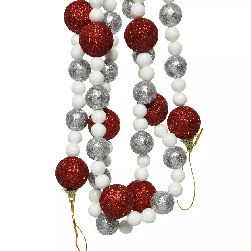 eminza Guirlande de perle (200 cm) Miranda Argent