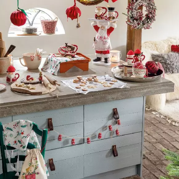 Eminza Guirlande Déco (1 10 M ) Cloches De Noël Rouge
