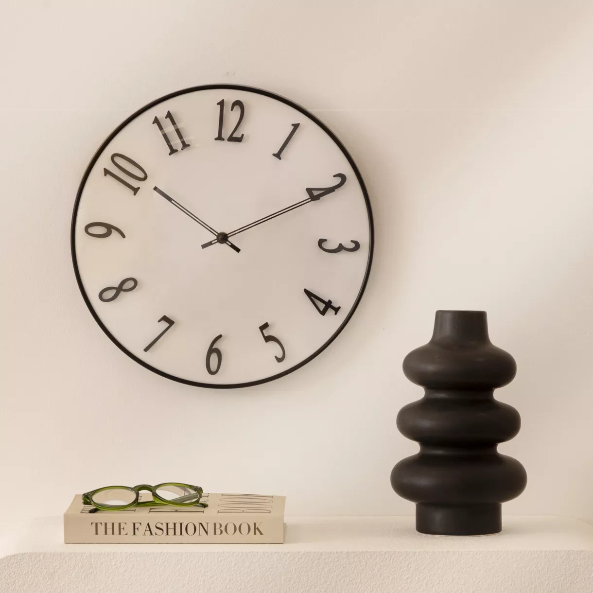 eminza Horloge murale (D35 cm) Edgar Noir