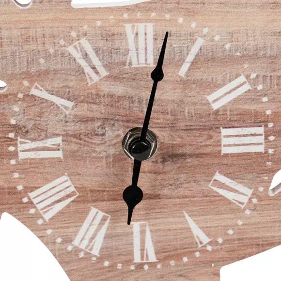 Eminza Horloge Murale En Bois (H28 Cm) Coq