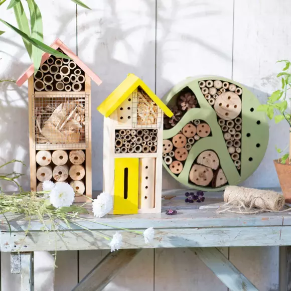 Eminza Hôtel à Insectes Zen Jaune