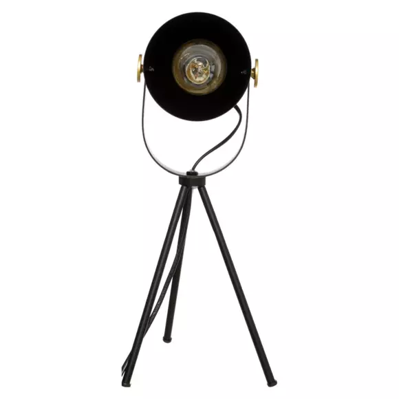Eminza Lampadaire à Trépied (H45 Cm) Bil Noir