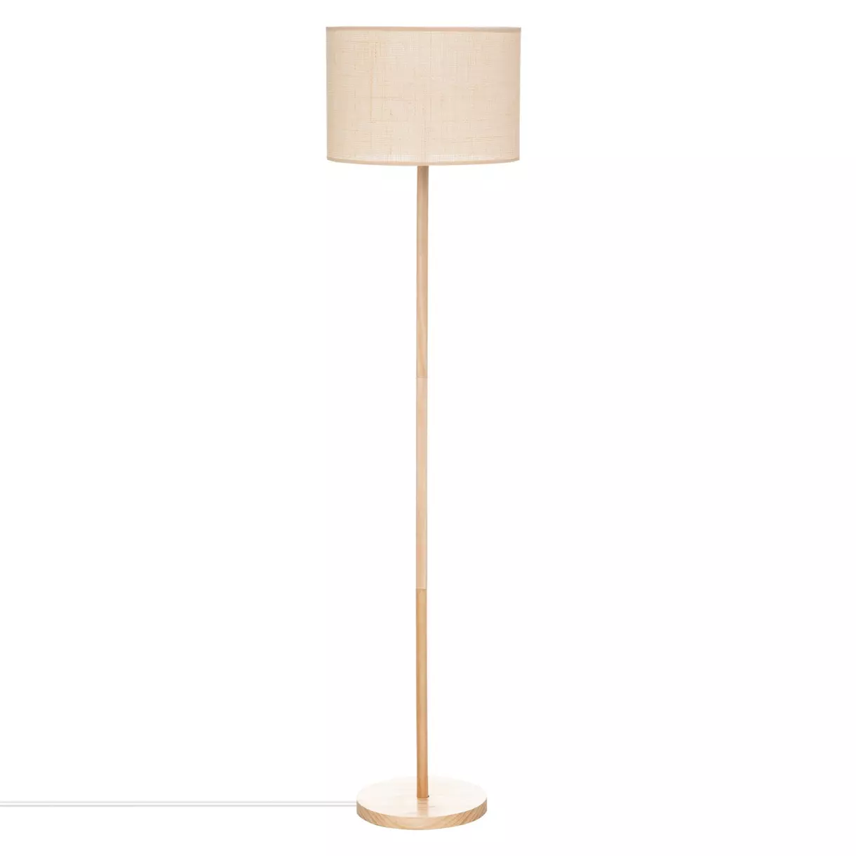 eminza Lampadaire en bois (H150 cm) Della Beige
