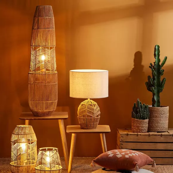 Eminza Lampadaire En Cordes (H90 Cm) Ajay Naturel