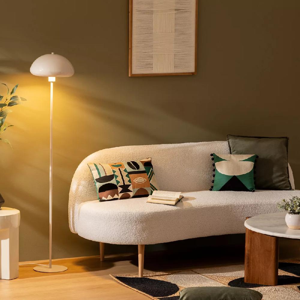 eminza Lampadaire en métal (140 cm) Savio Beige