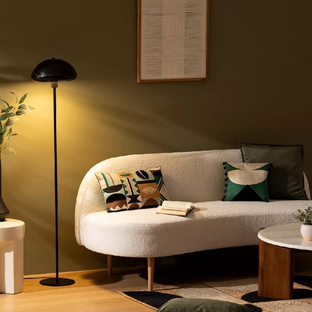 eminza Lampadaire en métal (140 cm) Savio Noir