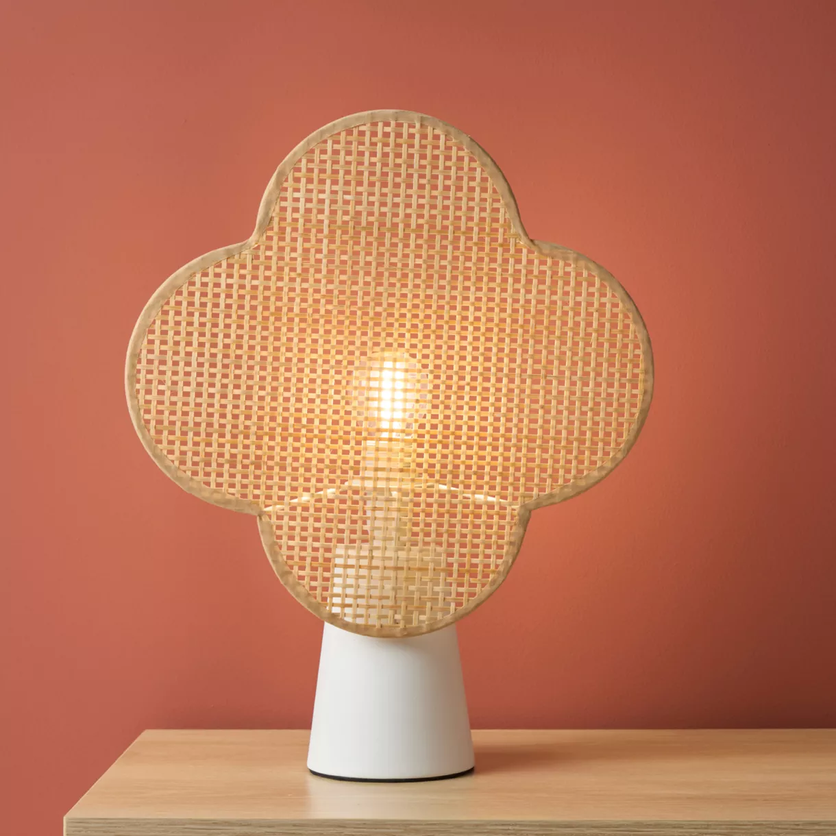 eminza Lampe à poser bambou (H36 cm) Faustine Beige eminza Lampe à poser bambou (H36 cm) Faustine Beige