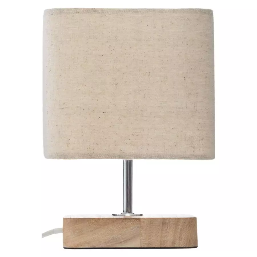 Eminza Lampe à Poser Bois (H21 Cm) Toxey Ivoire