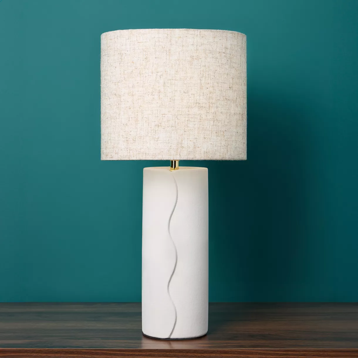 eminza Lampe à poser céramique (H44 cm) Isaure Beige