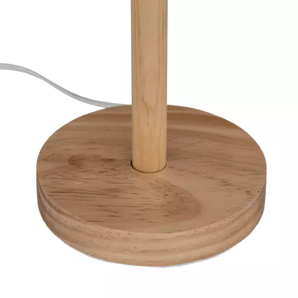 Eminza Lampe à Poser En Bois (H42 Cm) Della Beige