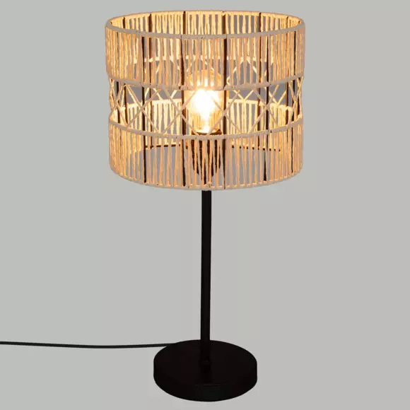 Eminza Lampe à Poser En Corde (H47 Cm) Cosy Beige
