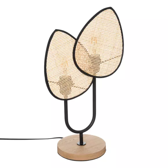 Eminza Lampe à Poser En Rotin (H44 Cm) Olme Beige