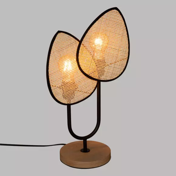 Eminza Lampe à Poser En Rotin (H44 Cm) Olme Beige