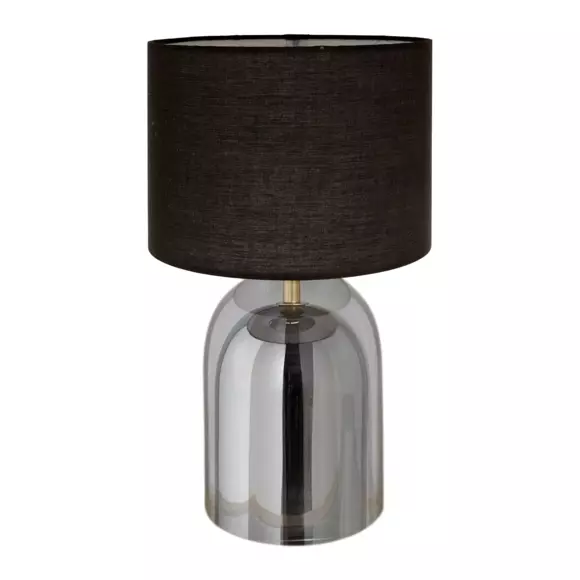 Eminza Lampe à Poser En Verre (H40 Cm) Dulcia Noir
