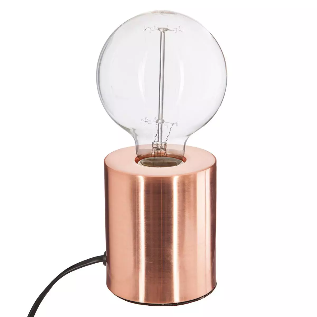 eminza Lampe à poser méral (H10 5 cm) Tube Cuivre