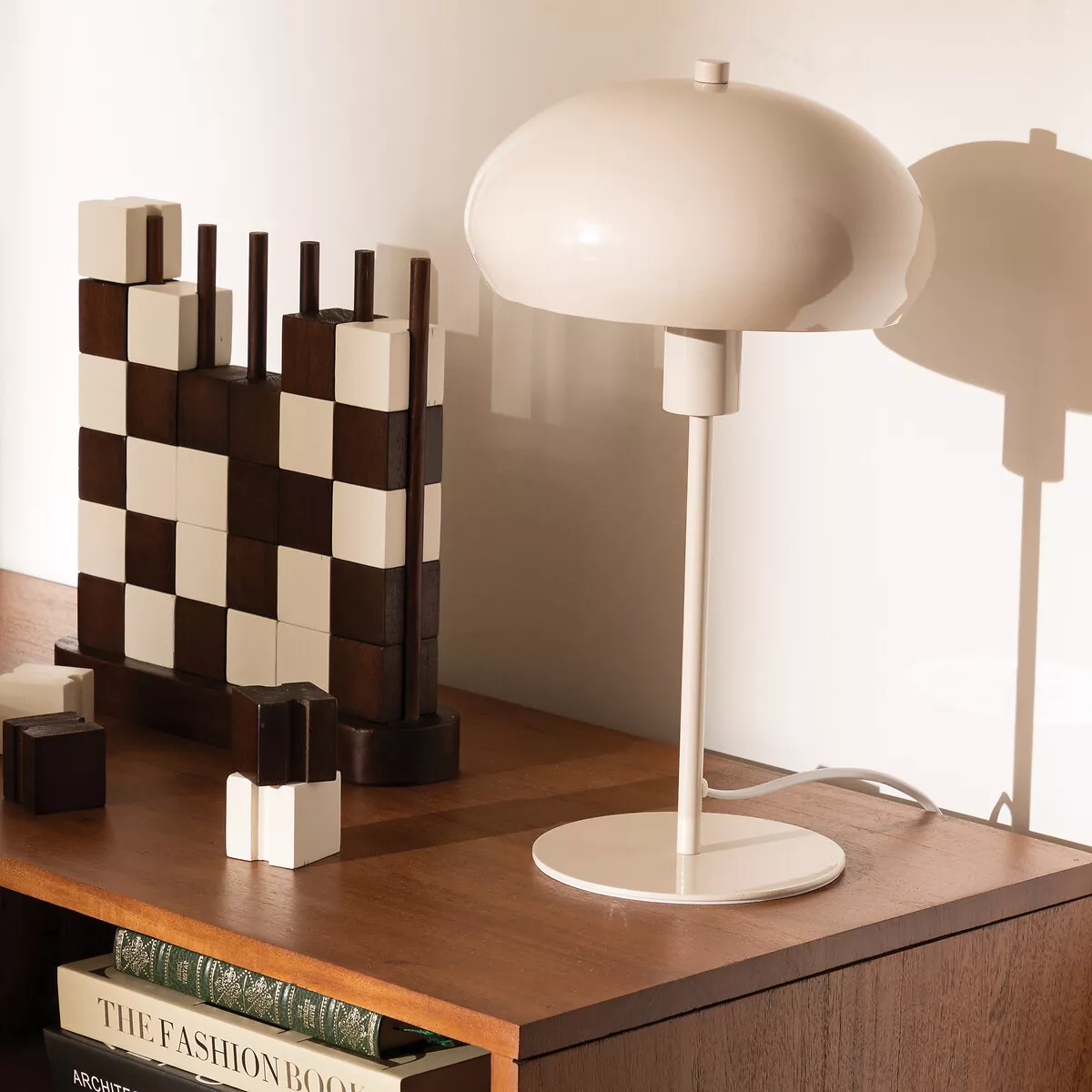 eminza Lampe à poser métal (38 cm) Savio Beige
