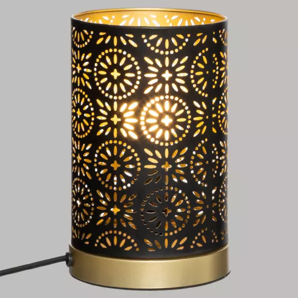Eminza Lampe à Poser Métal (H21 5 Cm) Gipsy Noir