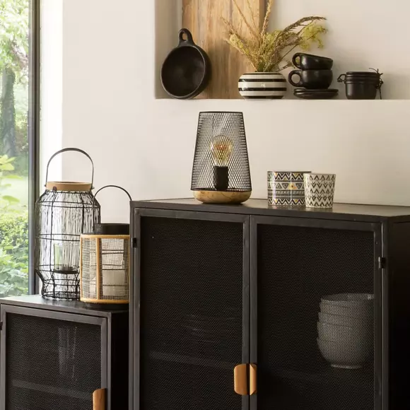 Eminza Lampe à Poser Métal (H23 Cm) Factor Noir