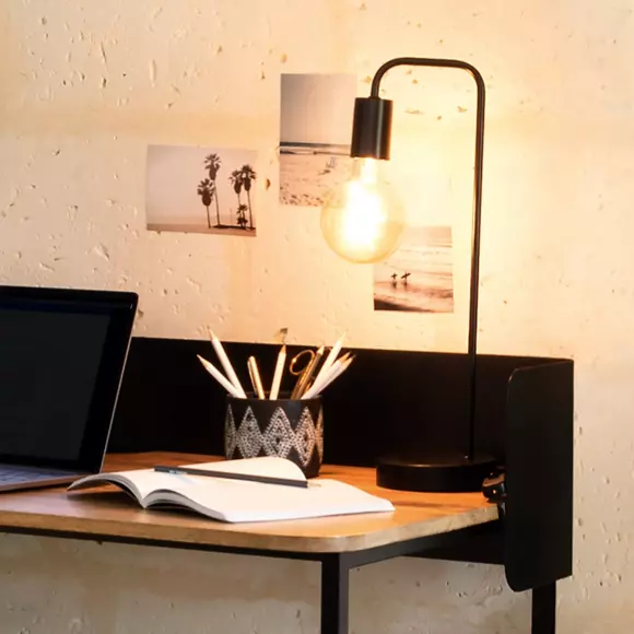 Eminza Lampe à Poser Métal (H45 5 Cm) Arietis Noir