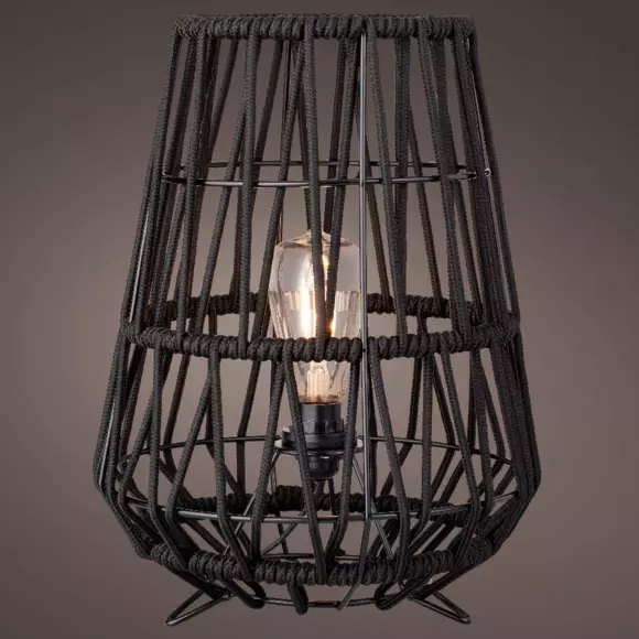 Eminza Lampe De Table Extérieur (H36 Cm) Celi Noir