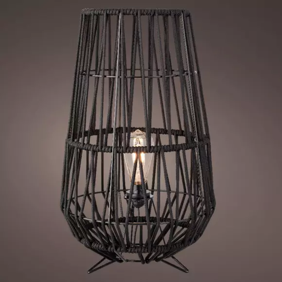 Eminza Lampe De Table Extérieur (H50 Cm) Celi Noir