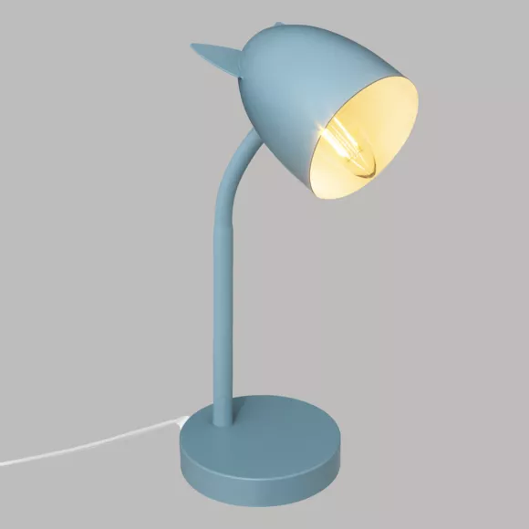 Eminza Lampe Enfant à Poser (H31 Cm) Oreilles Bleue