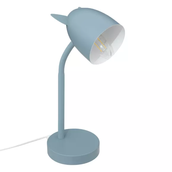 Eminza Lampe Enfant à Poser (H31 Cm) Oreilles Bleue